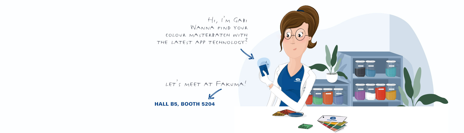 Fakuma 2018 Gabriel-Chemie Masterbatch - find your colour masterbatch fast and easy